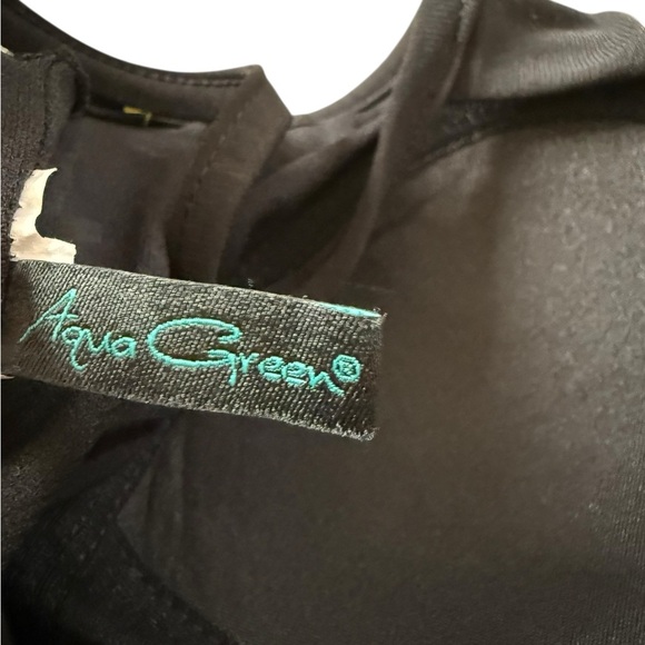 Aqua Green Black Ruffle Tankini Top – Swimsuit - Picture 5 of 5